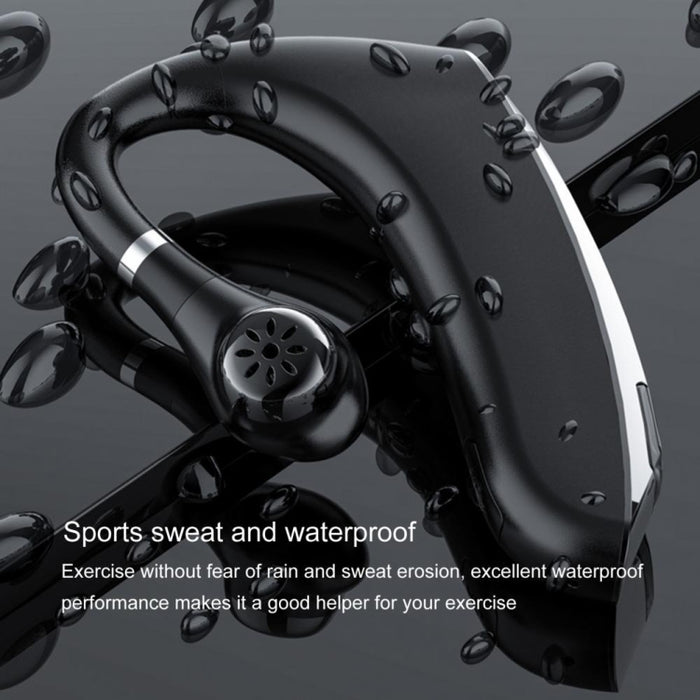 DS800 Bluetooth 5.0 Auricular Bluetooth inalámbrico deportivo de negocios con estilo de oreja colgante universal, versión actualizada