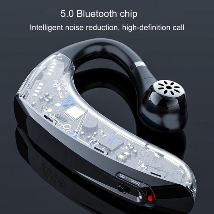 DS800 Bluetooth 5.0 Auricular Bluetooth inalámbrico deportivo de negocios con estilo de oreja colgante universal, versión actualizada