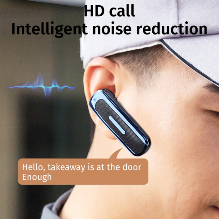 Auricular Bluetooth unilateral con reducción de ruido inteligente E1