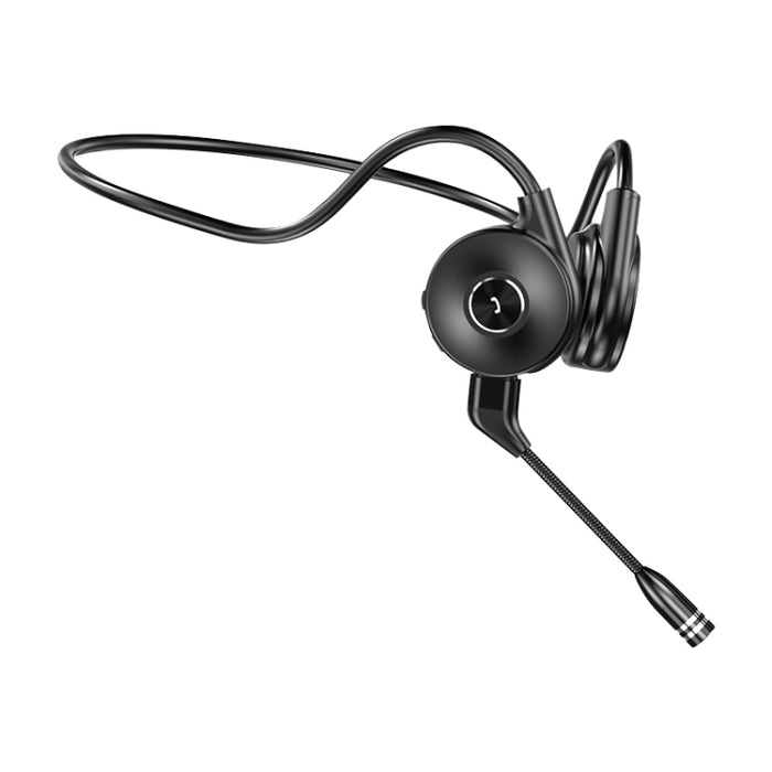 Auricular Bluetooth de conducción ósea con reducción de ruido táctil montado en la parte trasera M-1 con micrófono desmontable