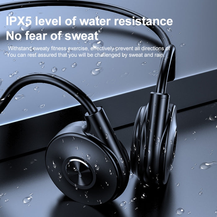 Auricular Bluetooth de conducción ósea con reducción de ruido táctil montado en la parte trasera M-1 con micrófono desmontable
