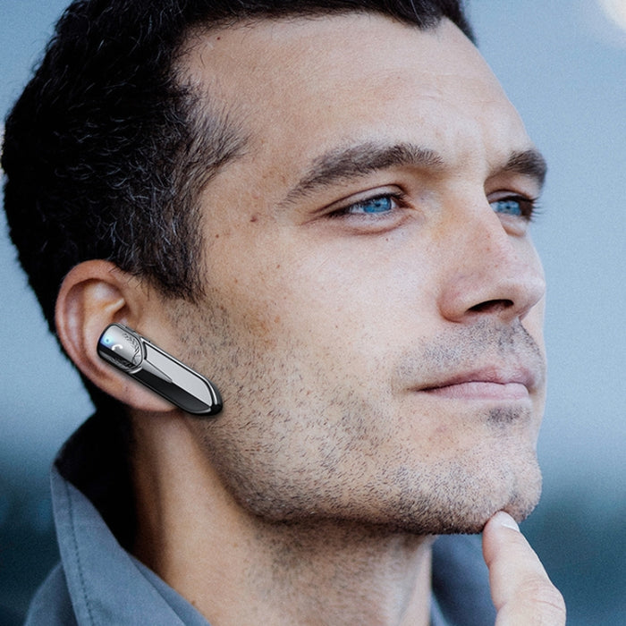 Auricular Bluetooth montado en la oreja para negocios unilateral con reducción de ruido M81 CVC, compatible con Siri y uno para dos