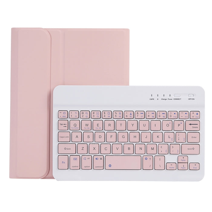 C06B Funda ultrafina para tableta con teclado Bluetooth de colores caramelo para iPad mini 6, con soporte y ranura para bolígrafo