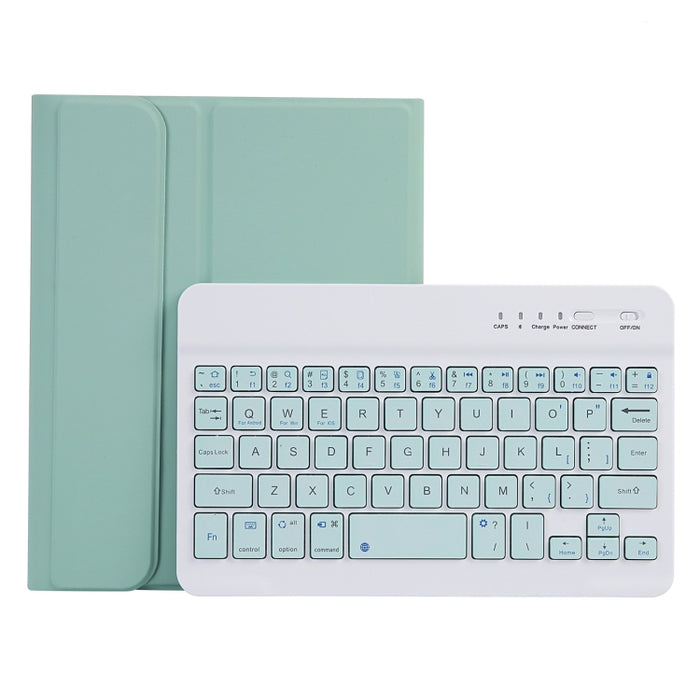 C06B Funda ultrafina para tableta con teclado Bluetooth de colores caramelo para iPad mini 6, con soporte y ranura para bolígrafo