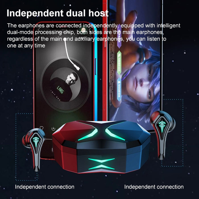 Auricular inalámbrico Bluetooth TWS-A10 con compartimento de carga
