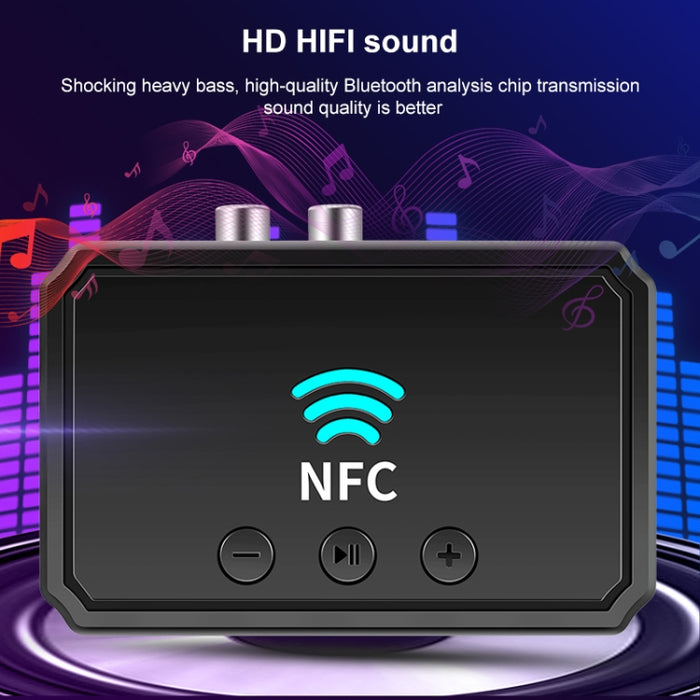 T36 NFC Bluetooth 5.0 Receptor Transmisor Auriculares Reproductor de audio para automóvil