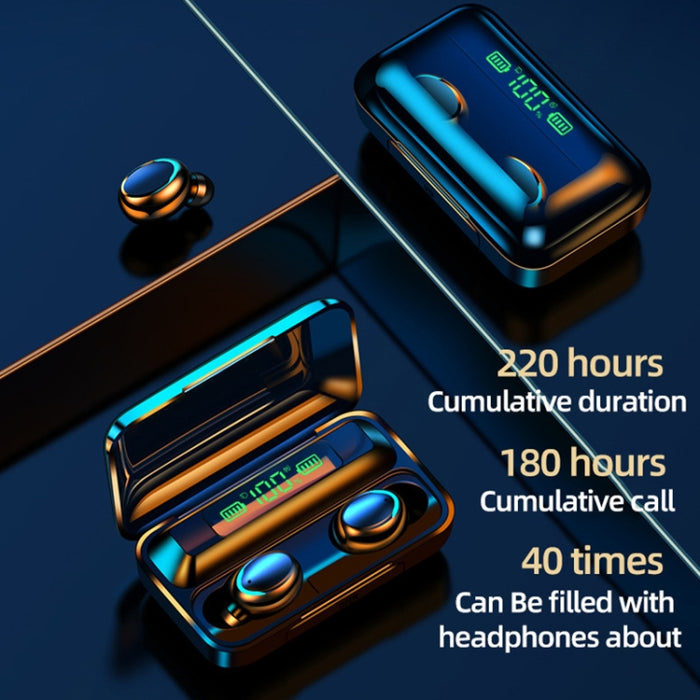 R11 Espejo Luz LED + Pantalla digital Reducción de ruido Auricular Bluetooth