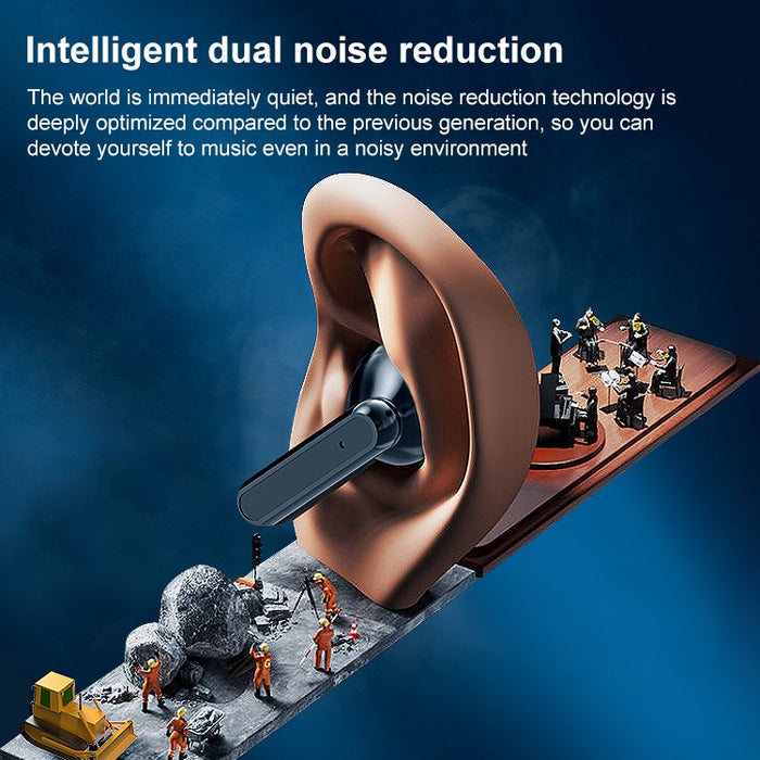 Auricular Bluetooth inalámbrico V9 Mirror Noodle con compartimento de carga