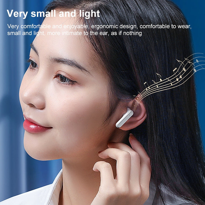Auricular Bluetooth inalámbrico V9 Mirror Noodle con compartimento de carga