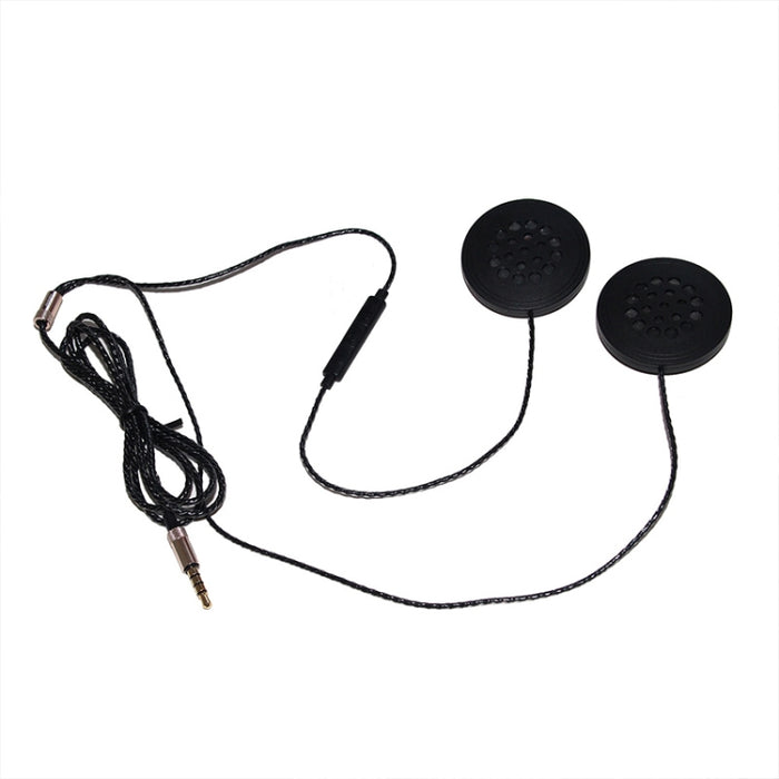 T33 Interfaz de 3,5 mm Llamada musical Casco de motocicleta Auriculares con cable, Longitud: 1,2 m