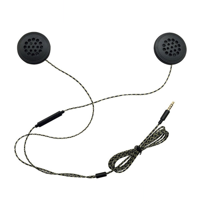 T33 Interfaz de 3,5 mm Llamada musical Casco de motocicleta Auriculares con cable, Longitud: 1,2 m
