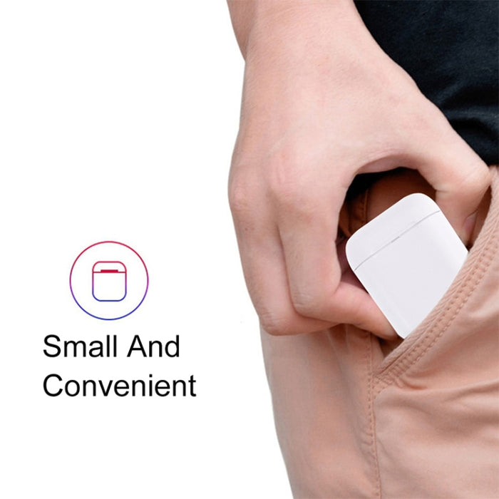 Auricular Bluetooth i12 TWS con caja de carga