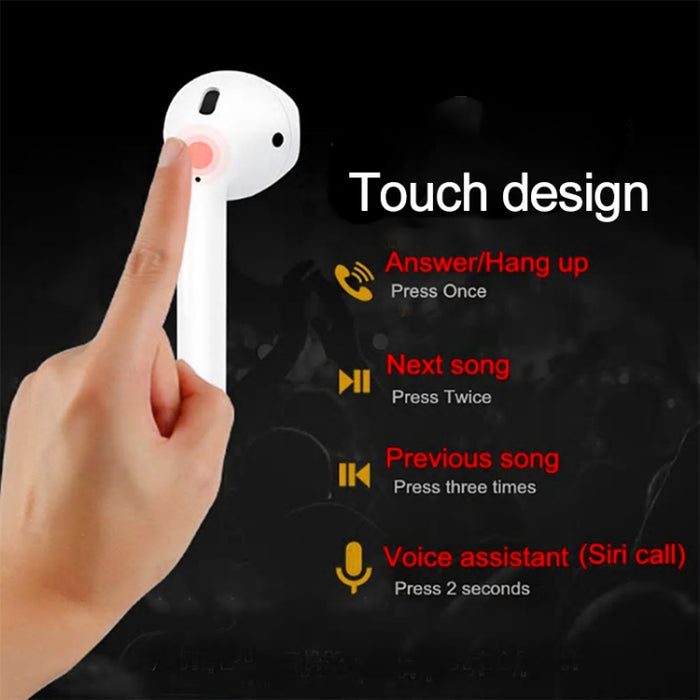 Lanpice XY-PODS10 TWS Auriculares Bluetooth 5.0 Soporte completamente táctil Cubierta abierta Popup Auriculares Bluetooth Soporte Función de carga inalámbrica