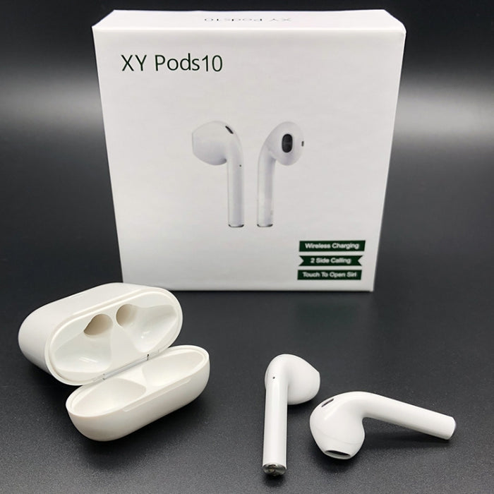 Lanpice XY-PODS10 TWS Auriculares Bluetooth 5.0 Soporte completamente táctil Cubierta abierta Popup Auriculares Bluetooth Soporte Función de carga inalámbrica