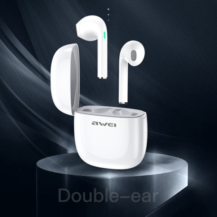 Awei T28 Bluetooth V5.0 Ture Auriculares inalámbricos deportivos TWS con estuche de carga