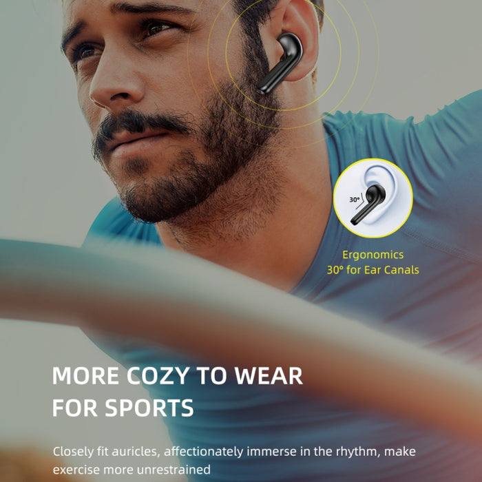 awei T15P Bluetooth V5.0 TWS Ture Auriculares inalámbricos deportivos con pantalla LED y estuche de carga