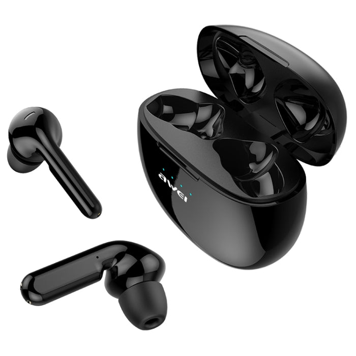 awei T15 TWS Bluetooth V5.0 Ture Auriculares deportivos inalámbricos con estuche de carga