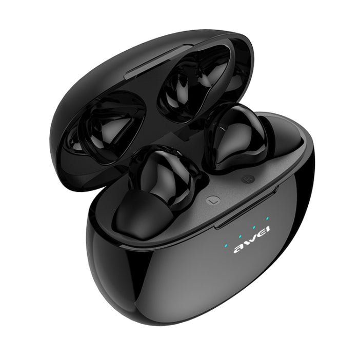 awei T15 TWS Bluetooth V5.0 Ture Auriculares deportivos inalámbricos con estuche de carga