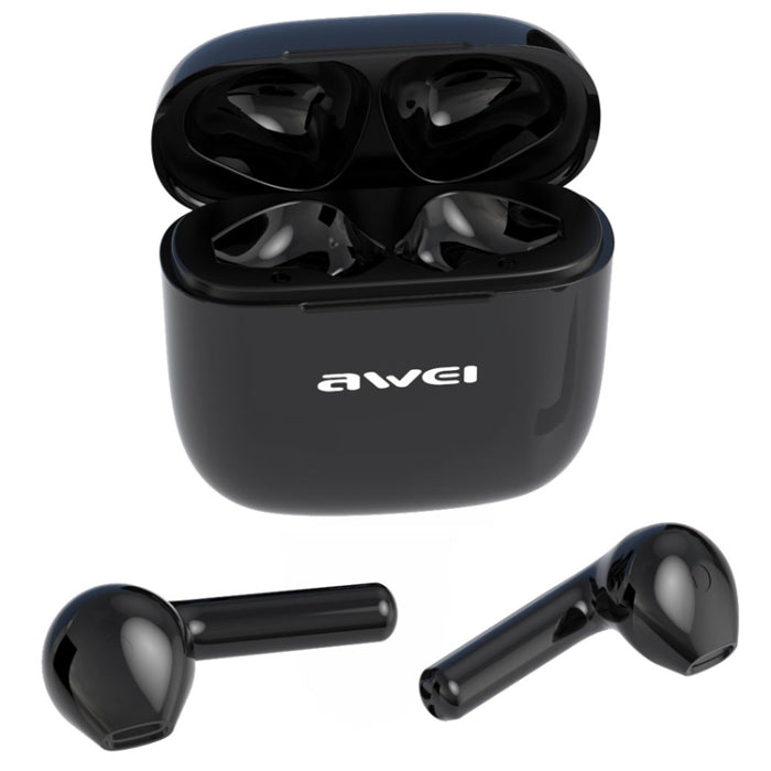 awei T26 TWS Bluetooth V5.0 Ture Auriculares deportivos inalámbricos con estuche de carga