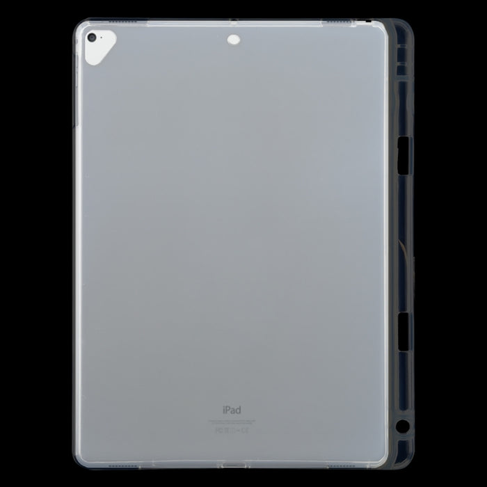 Para iPad Air / Air 2 Funda protectora transparente a prueba de golpes de 3 mm con ranura para bolígrafo