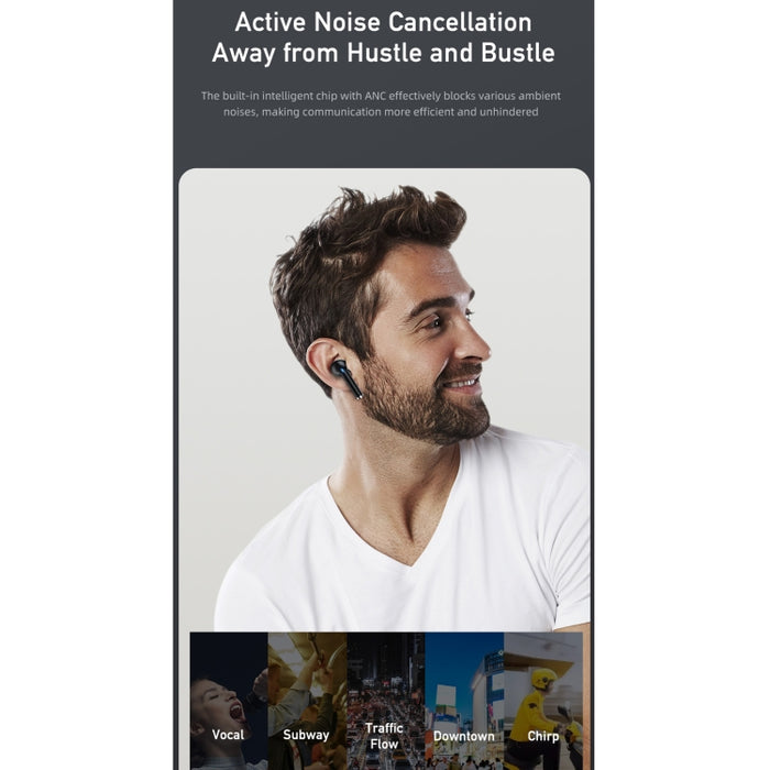 Awei TA8 Bluetooth 5.2 ANC Reducción activa de ruido Auricular inalámbrico Bluetooth
