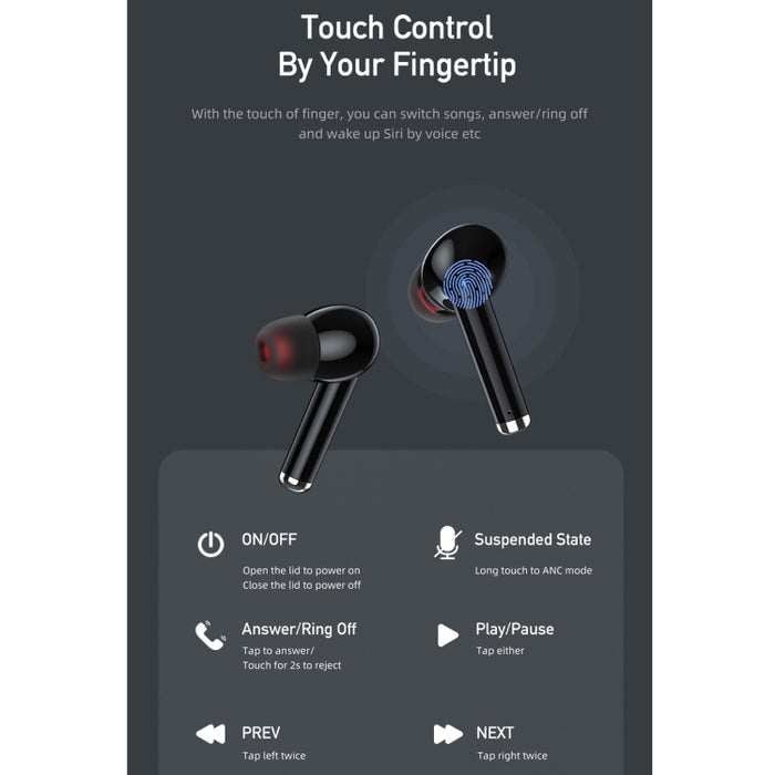 Awei TA8 Bluetooth 5.2 ANC Reducción activa de ruido Auricular inalámbrico Bluetooth