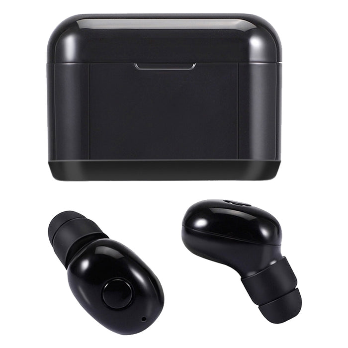 DT-4 IPX impermeable Bluetooth 5.0 auricular inalámbrico Bluetooth con caja de carga magnética de 350 mAh, soporte para llamadas