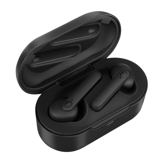 DT-5 IPX impermeable Bluetooth 5,0 auricular inalámbrico Bluetooth con caja de carga magnética, llamada de soporte y función de banco de energía