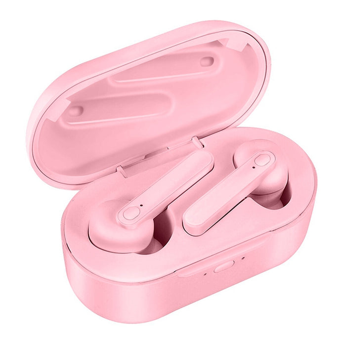 DT-5 IPX impermeable Bluetooth 5,0 auricular inalámbrico Bluetooth con caja de carga magnética, llamada de soporte y función de banco de energía