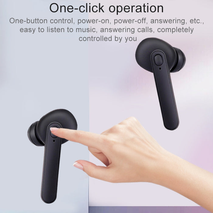 DT-5 IPX impermeable Bluetooth 5,0 auricular inalámbrico Bluetooth con caja de carga magnética, llamada de soporte y función de banco de energía