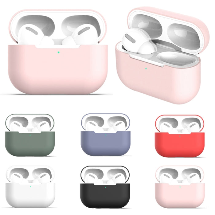 Para AirPods Pro 3 en 1 Funda protectora de silicona para auriculares + Hebilla para auriculares + Juego de cuerda antipérdida