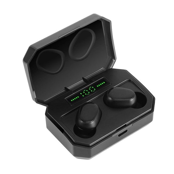 Los auriculares Bluetooth inalámbricos de dos orejas DT-14 admiten carga magnética inteligente y táctil y encendido y emparejamiento automático