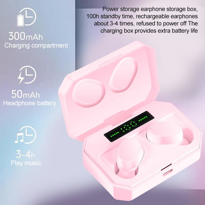 Los auriculares Bluetooth inalámbricos de dos orejas DT-14 admiten carga magnética inteligente y táctil y encendido y emparejamiento automático