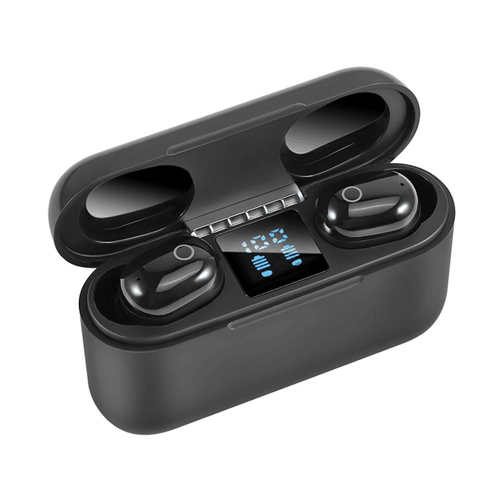 Auriculares Bluetooth inalámbricos de dos oídos Dt-18 con cabina de carga de 2000mAh y carga táctil y de succión magnética inteligente