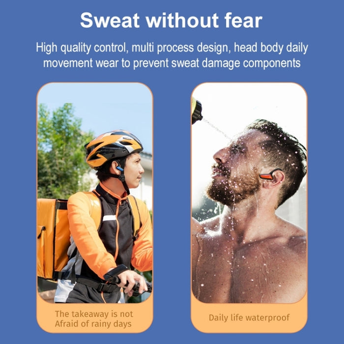 M-D8 IPX5 impermeable hueso paso Bluetooth colgante oreja auricular inalámbrico