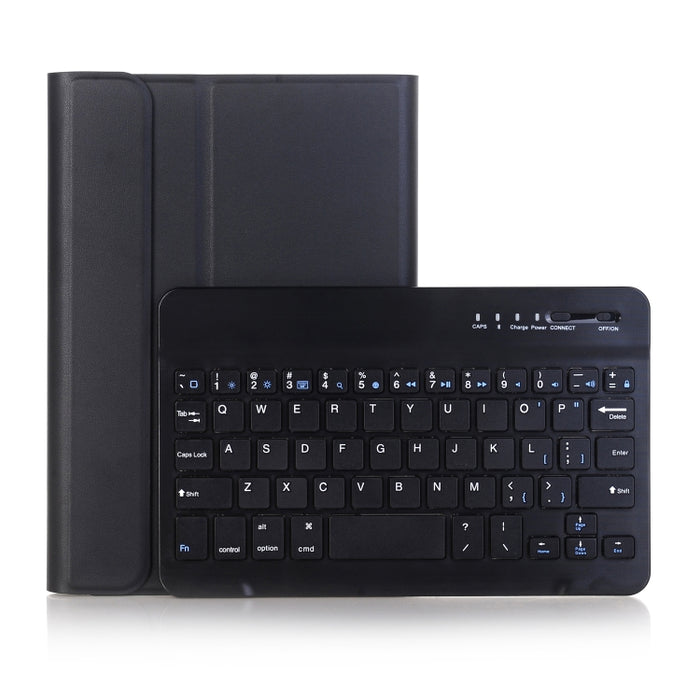 A05B Bluetooth 3,0 Ultra-Delgado ABS teclado Bluetooth desmontable Funda de cuero para tableta para iPad mini 5/4/3/2, con soporte