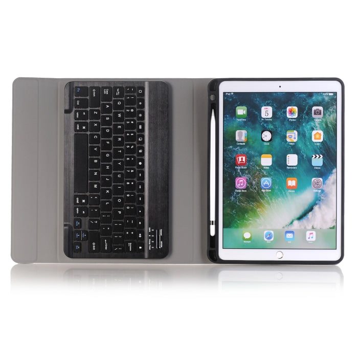 A09B Bluetooth 3.0 Funda de cuero para tableta con teclado Bluetooth desmontable ABS ultrafino para iPad Air / Pro de 10,5 pulgadas (2019), con ranura para bolígrafo y soporte