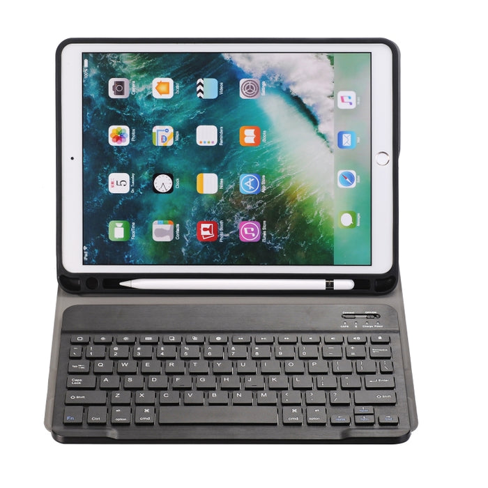 A09B Bluetooth 3.0 Funda de cuero para tableta con teclado Bluetooth desmontable ABS ultrafino para iPad Air / Pro de 10,5 pulgadas (2019), con ranura para bolígrafo y soporte