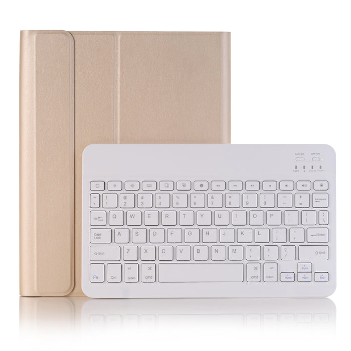 A09B Bluetooth 3.0 Funda de cuero para tableta con teclado Bluetooth desmontable ABS ultrafino para iPad Air / Pro de 10,5 pulgadas (2019), con ranura para bolígrafo y soporte
