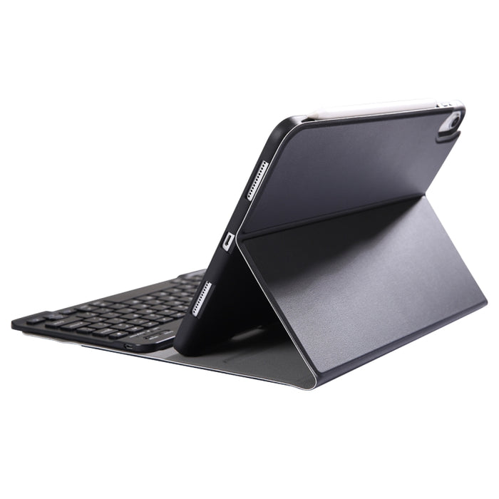 A11B Funda de cuero para tableta con teclado Bluetooth desmontable ABS ultrafino Bluetooth 3.0 para iPad Pro de 11 pulgadas (2018), con ranura para bolígrafo y soporte