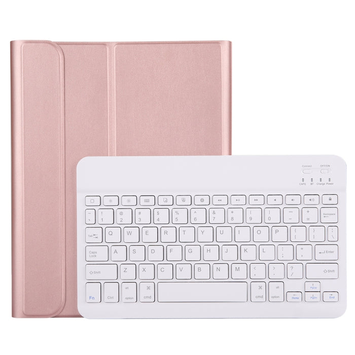 A11B Funda de cuero para tableta con teclado Bluetooth desmontable ABS ultrafino Bluetooth 3.0 para iPad Pro de 11 pulgadas (2018), con ranura para bolígrafo y soporte