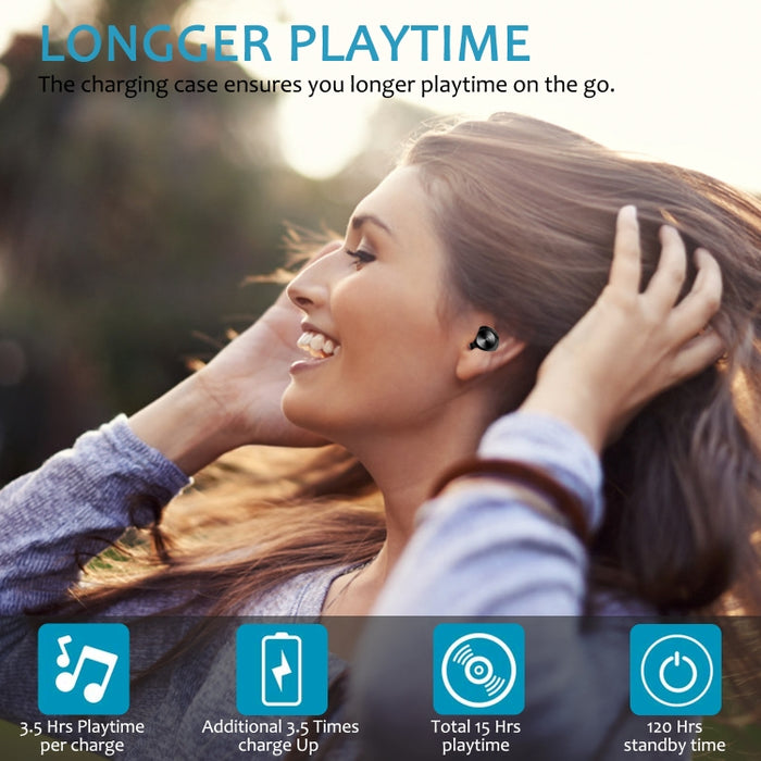BTH-A6 Auricular inalámbrico Bluetooth 5.0 con caja de carga magnética