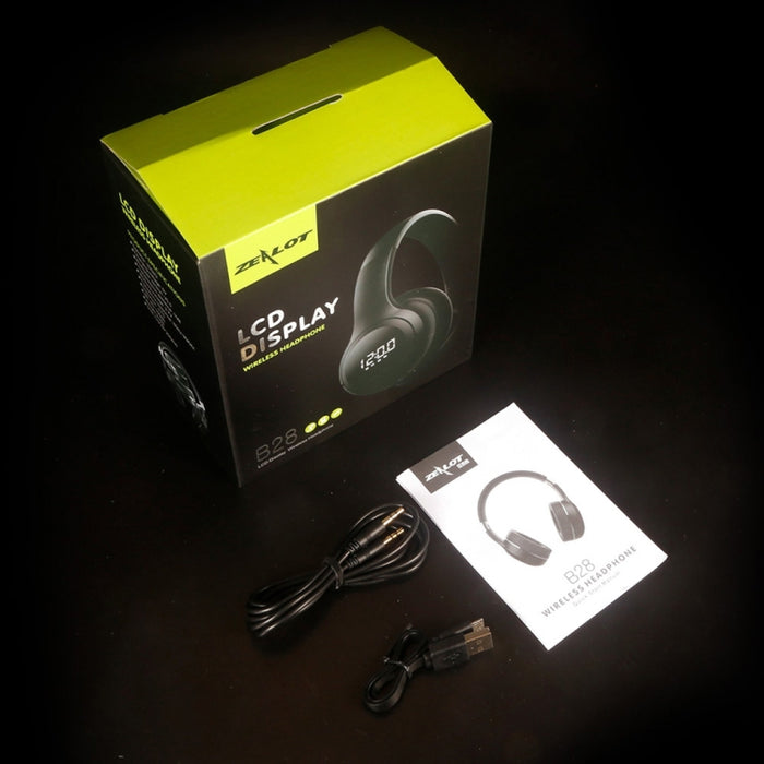 ZEALOT B28 Diadema plegable Auriculares de música estéreo Bluetooth con pantalla