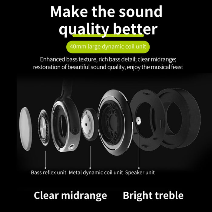 ZEALOT B28 Diadema plegable Auriculares de música estéreo Bluetooth con pantalla