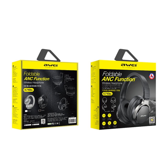 Awei A710BL Auriculares inalámbricos Bluetooth con cancelación de ruido ANC plegables