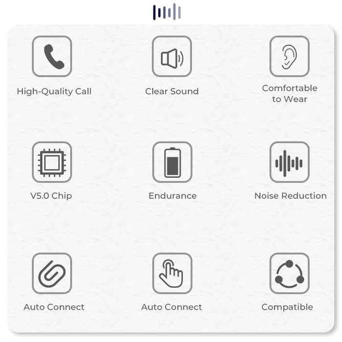 J18 Bluetooth 5.0 TWS Auricular Bluetooth binaural inalámbrico con caja de carga