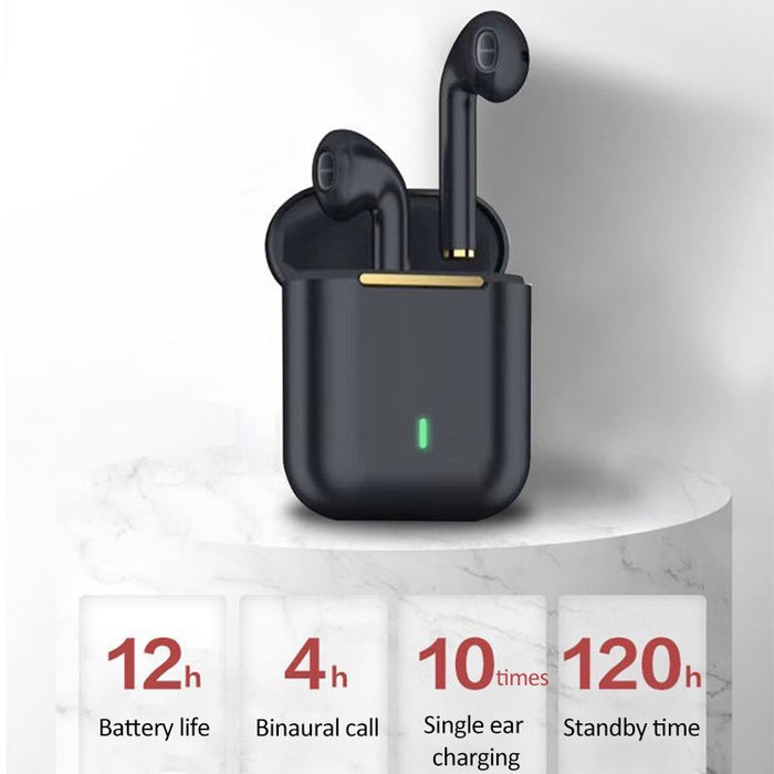 J18 Bluetooth 5.0 TWS Auricular Bluetooth binaural inalámbrico con caja de carga