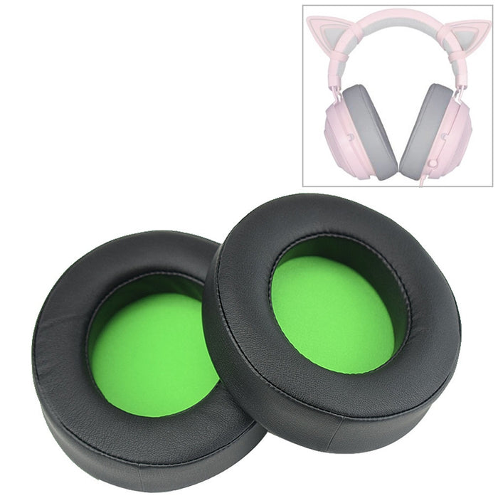 Almohadillas de repuesto para auriculares Razer Kraken 7,1 V2 Pro, cubierta de red verde, orejeras, 2 uds.
