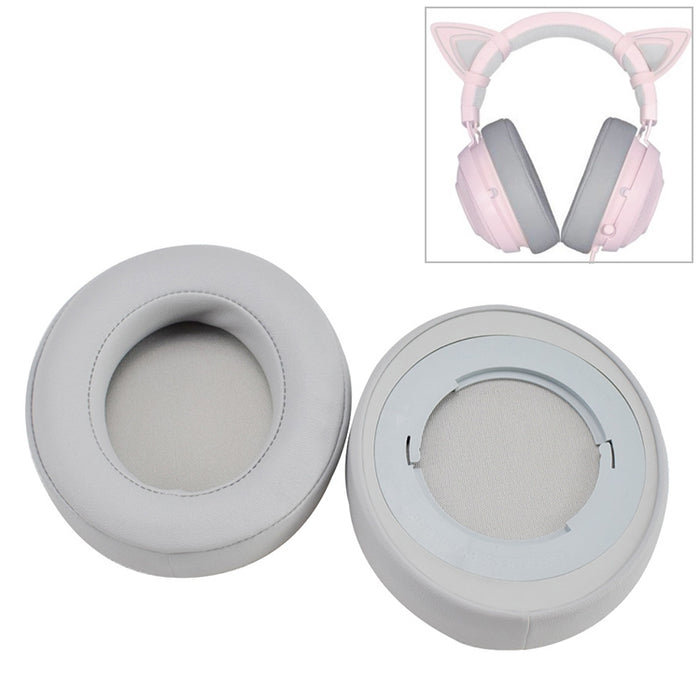 Almohadillas de repuesto para auriculares Razer Kraken 7,1 V2 Pro, cubierta de red gris, orejeras, 2 uds.