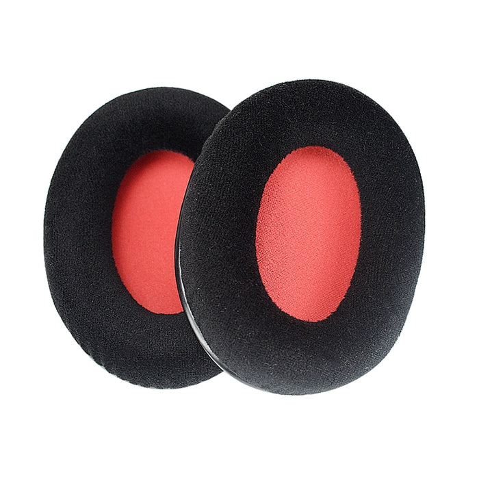 Almohadillas de repuesto para auriculares Kingston KHX-HSCP/HyperX Cloud II, cubierta de esponja de red roja de franela, orejeras de repuesto, 2 uds.